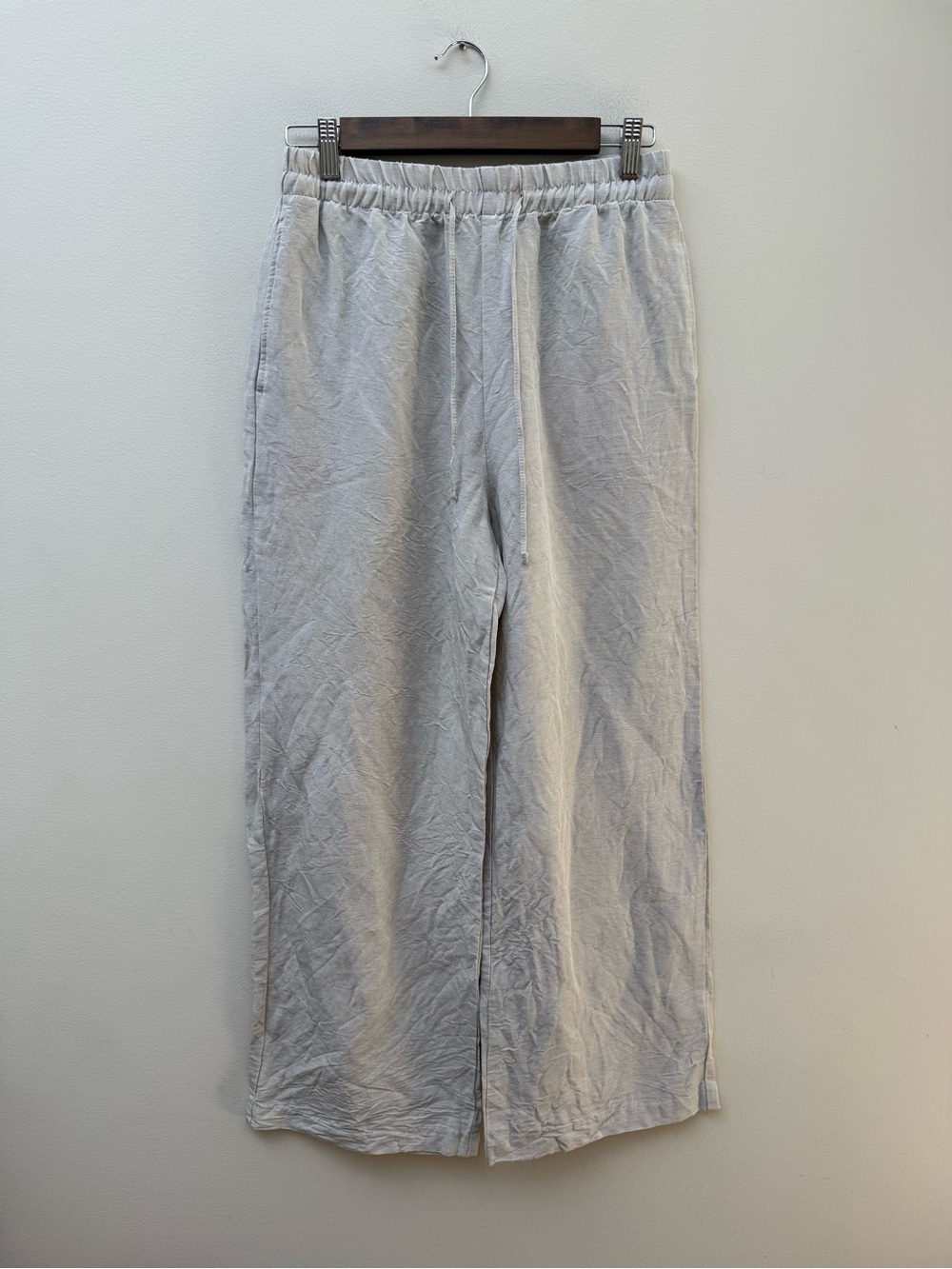 H&M Elastic-Waist Casual Linen Pants